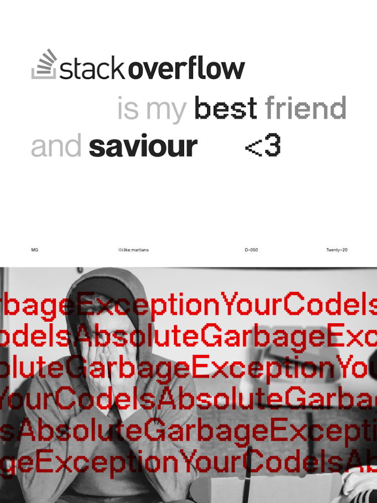 StackOverflow - #postereveryday - Day 50